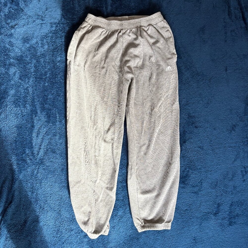 adidas Gray Ribbed Sweatpants